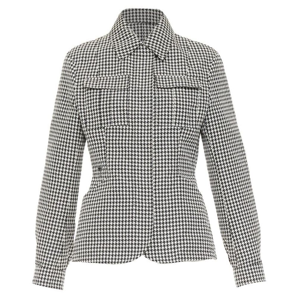 Dior houndstooth CD bee embroidered utility bar jacket